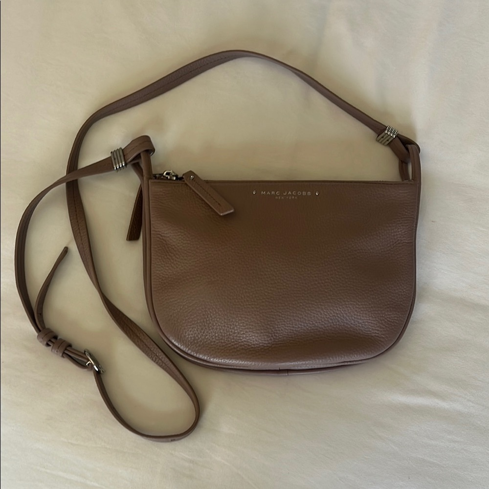 Marc Jacobs Brown Crescent Crossbody Bag